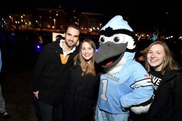 Students with Blue Jay